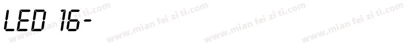 led 16字体转换